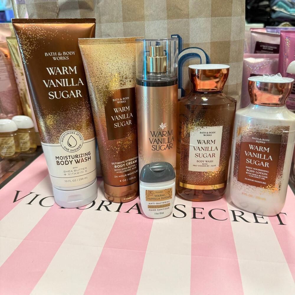 Bath & Body Works Warm Vanilla Works Set
